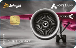 SpiceJet Axis Bank Voyage Credit Card